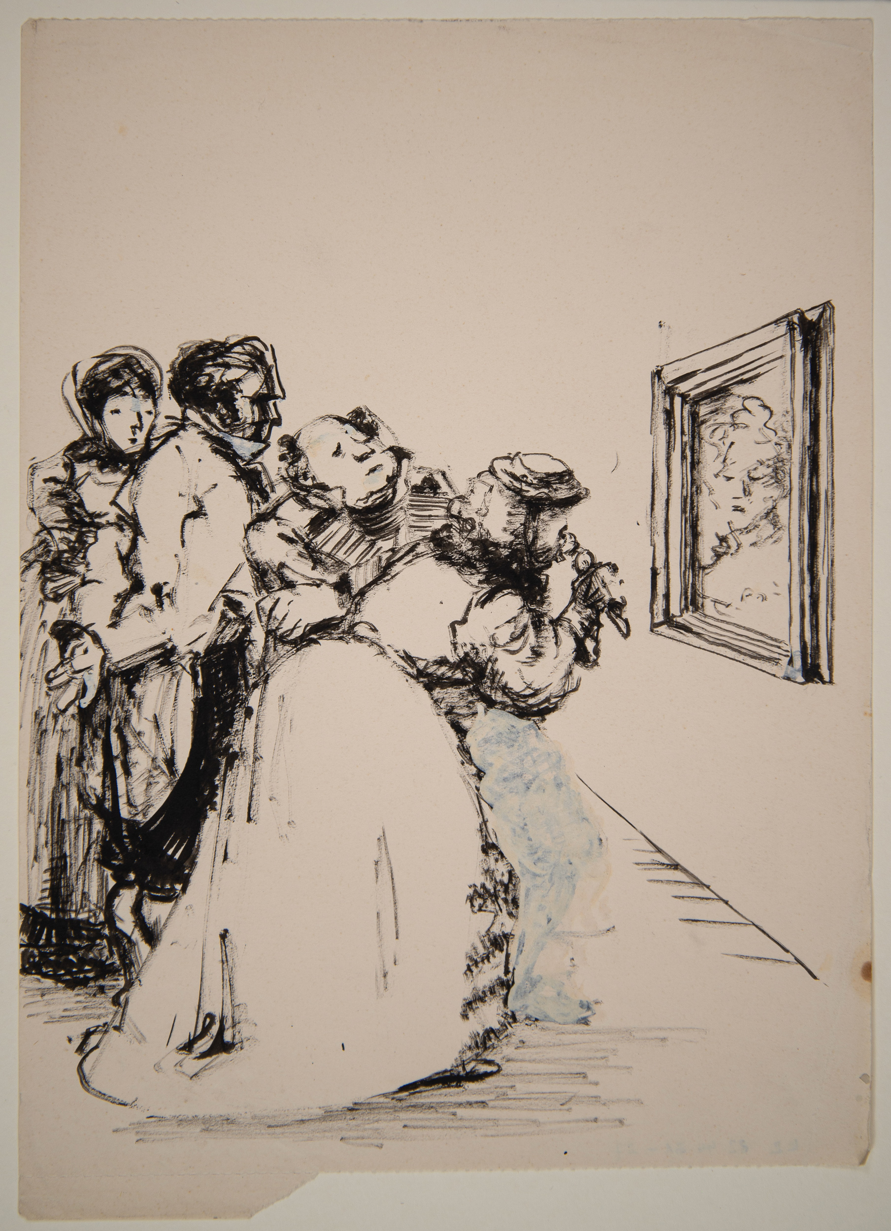 Hedwig Holtz-Sommer
zu Nikolai Gogol „Das Bildnis“, o. J.
Tusche, Feder
ca. 24 × 20 cm
Kunsthalle Rostock
© Wolfram Vormelker
Foto: Kunsthalle Rostock