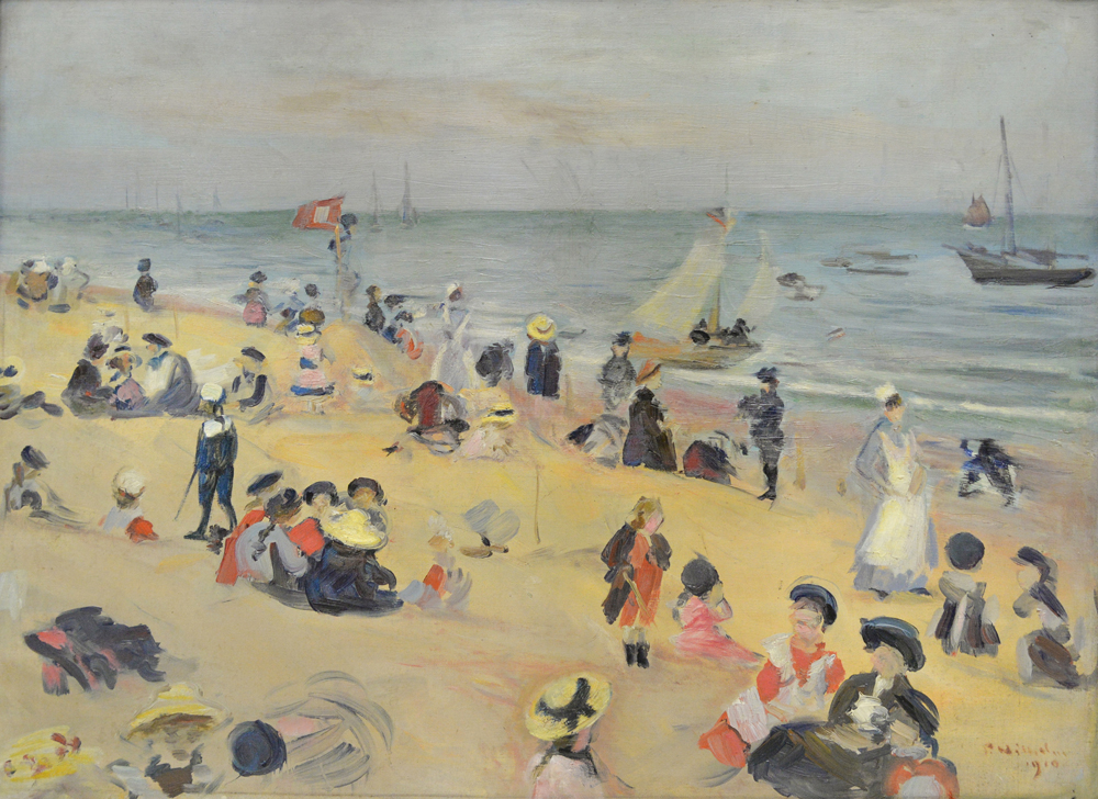 Paul Wilhelm 
Kinder am Strand in Wyk, 1910
Aus der Sammlung der Kunsthalle Rostock